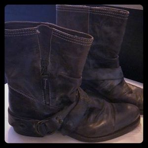 Lavorazione Artigiana EU37 Short Brown Moto Boots